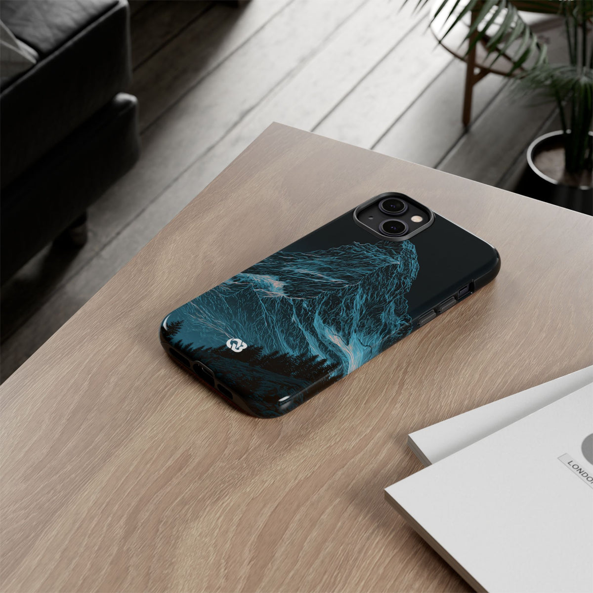Glacial Alpine Peak · Tough Phone Case for iPhone · Blue