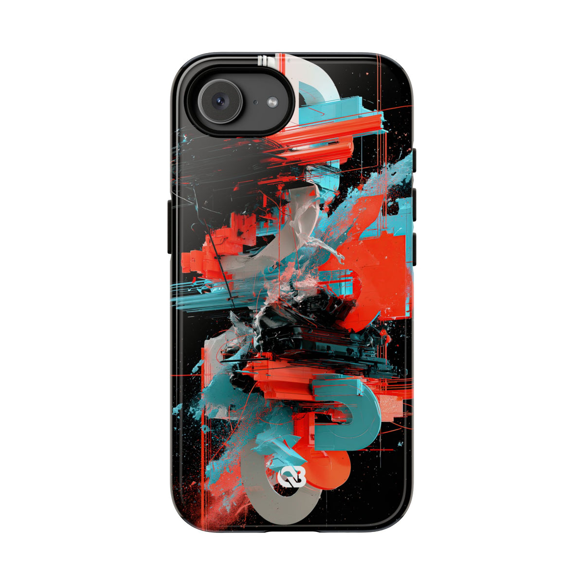 Fragmented Cyber Core · Tough Phone Case for iPhone · Black