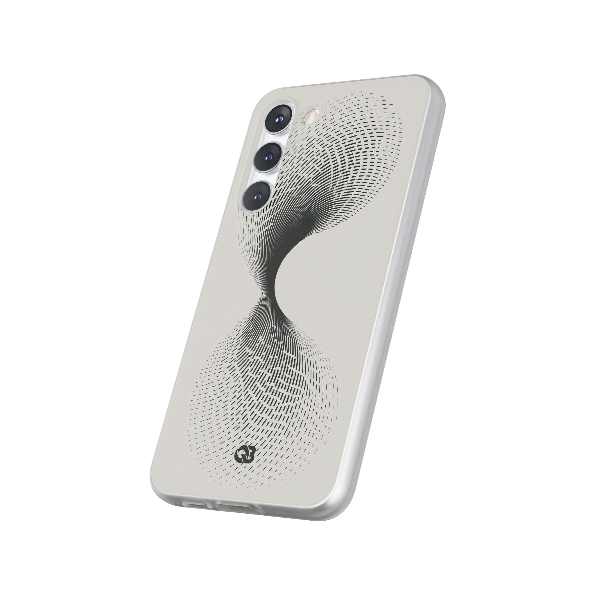 White Lite Phone Case for Samsung - Linear Torsion Grid