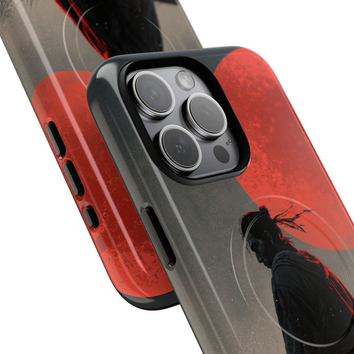 Crimson Moon Ronin · Tough 2.0 Magnetic Phone Case for iPhone · Black