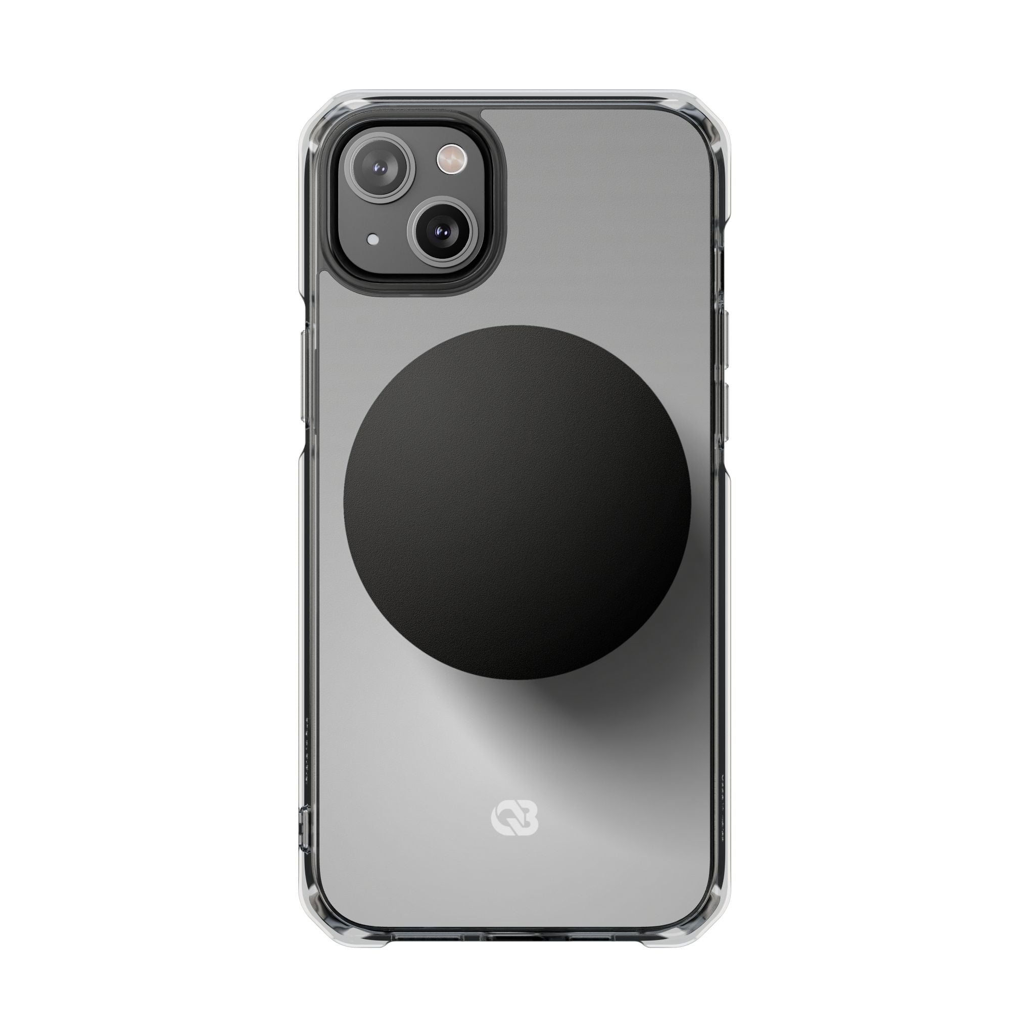 Grey Impact MagSafe Phone Case for iPhone - Matte Onyx Sphere