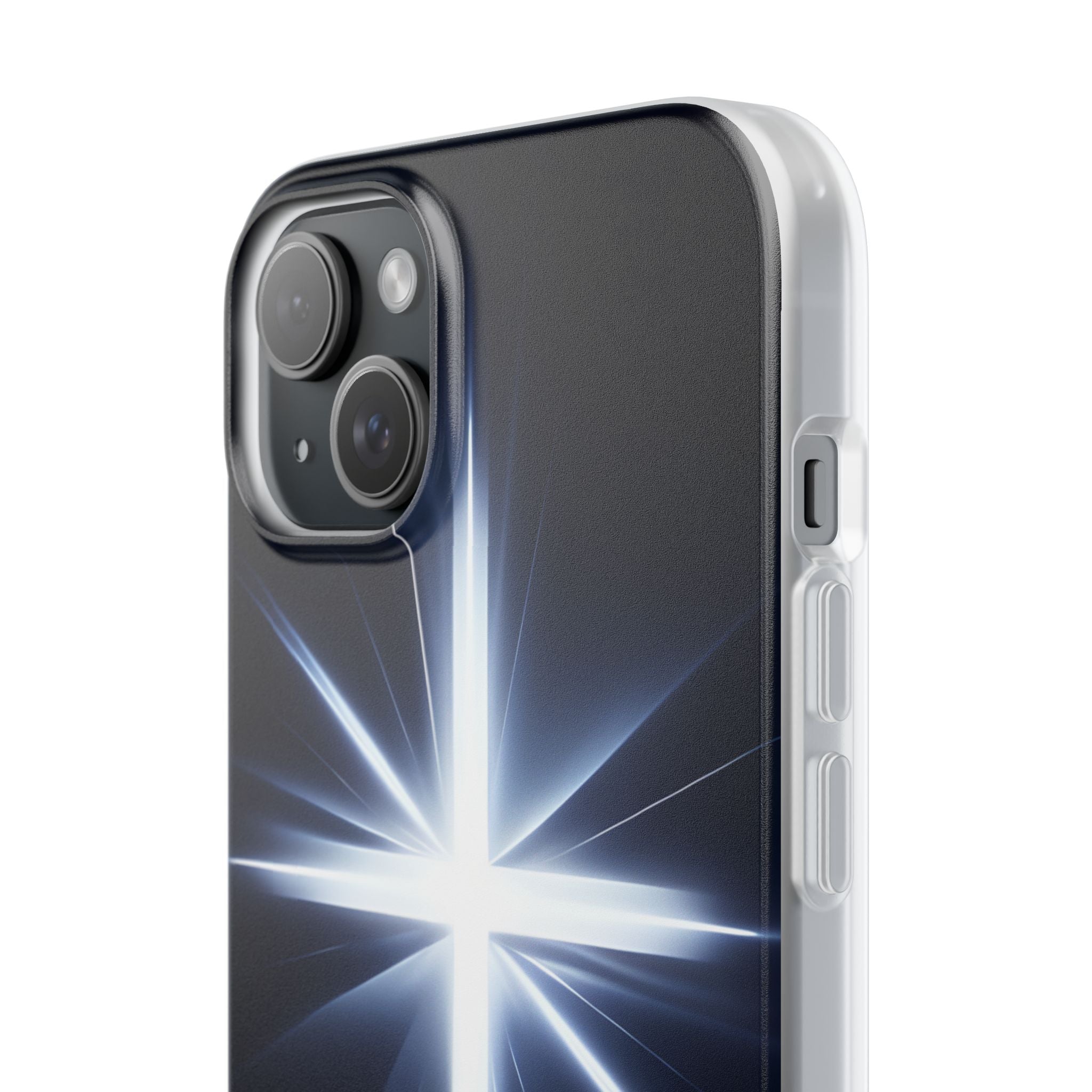 Glowing Crossburst iPhone 15 Plus Case - Soft