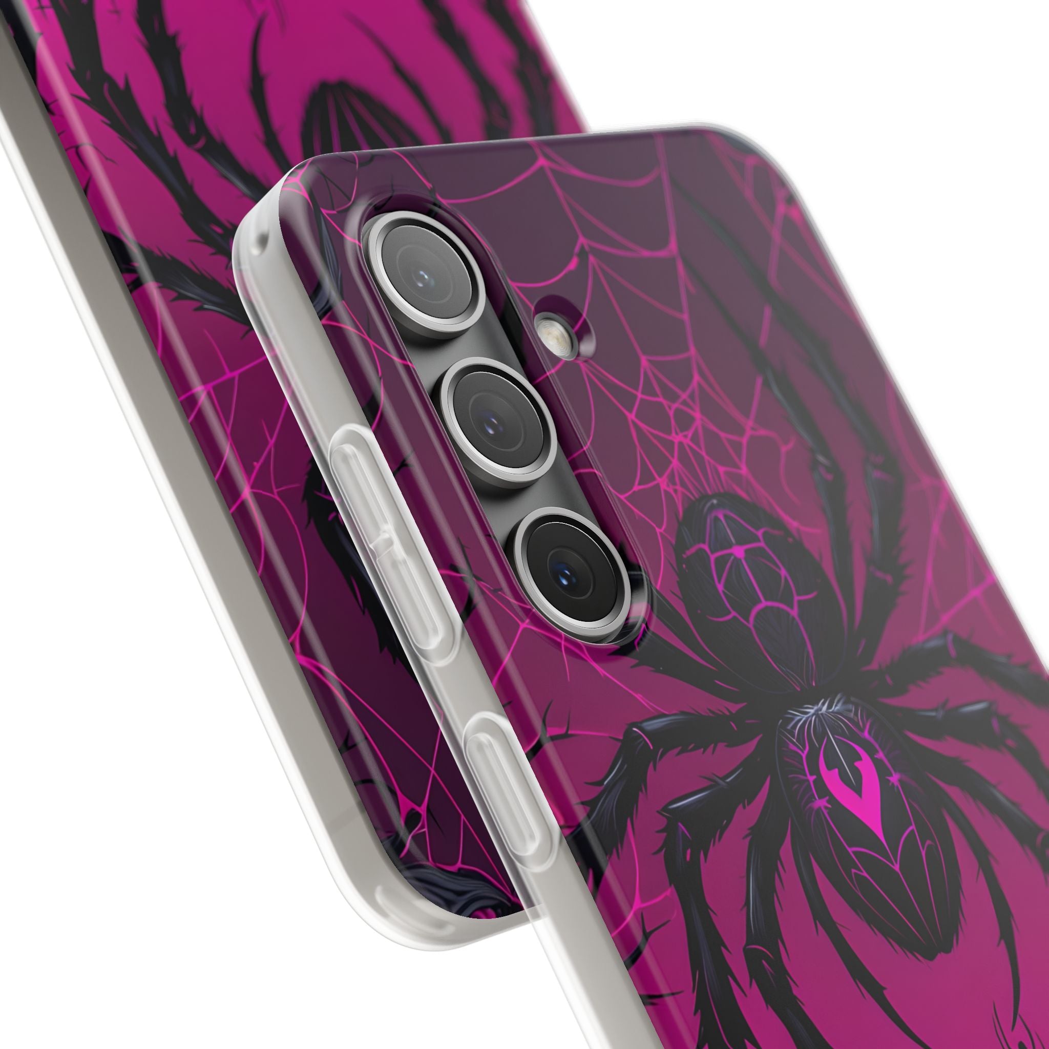 Obsidian Neon Widow · Soft Custodia per Samsung