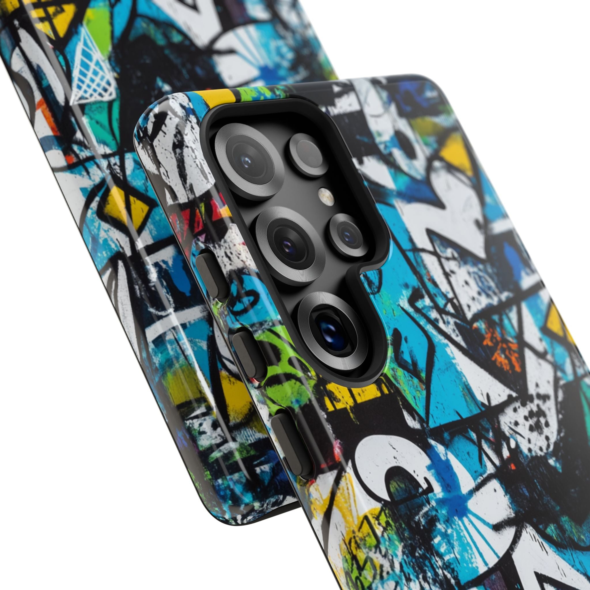 White Ripple Drift Samsung S25 Ultra Skal - Tough