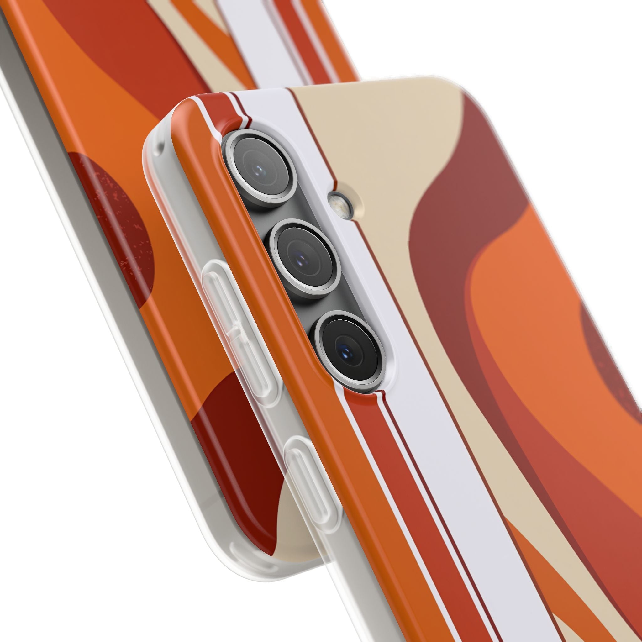 Orange Lite Phone Case for Samsung - Terracotta Metro Line