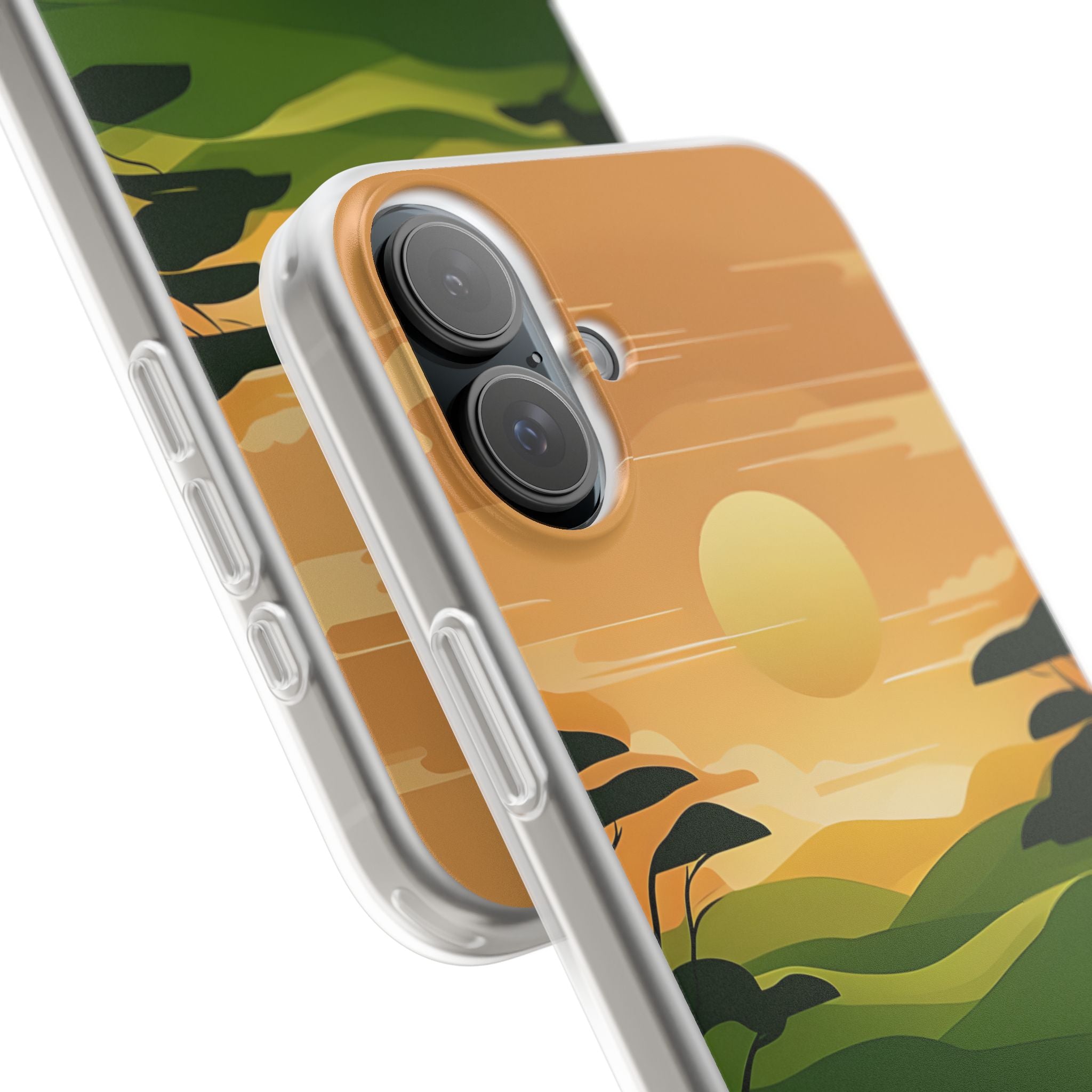 Verdant Horizon Sun · Soft Phone Case for iPhone