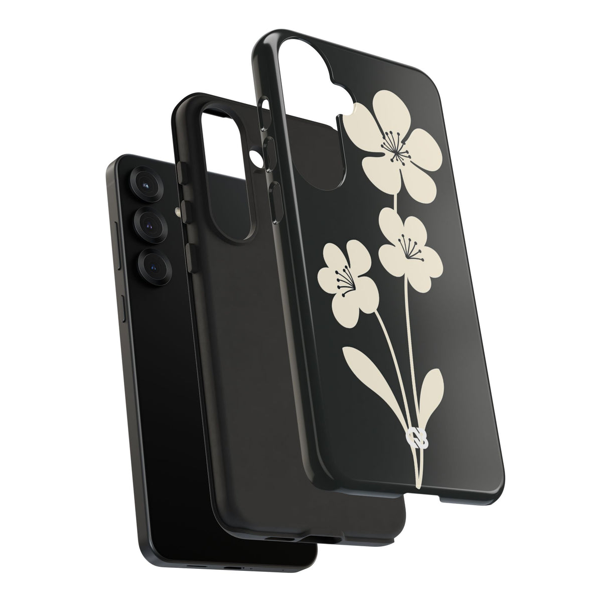 Nordic Blossom · Tough Phone Case for Samsung · Black