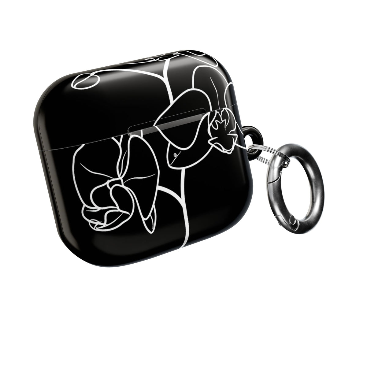 Midnight Orchid · Hard Case for AirPods & AirPods Pro · Black