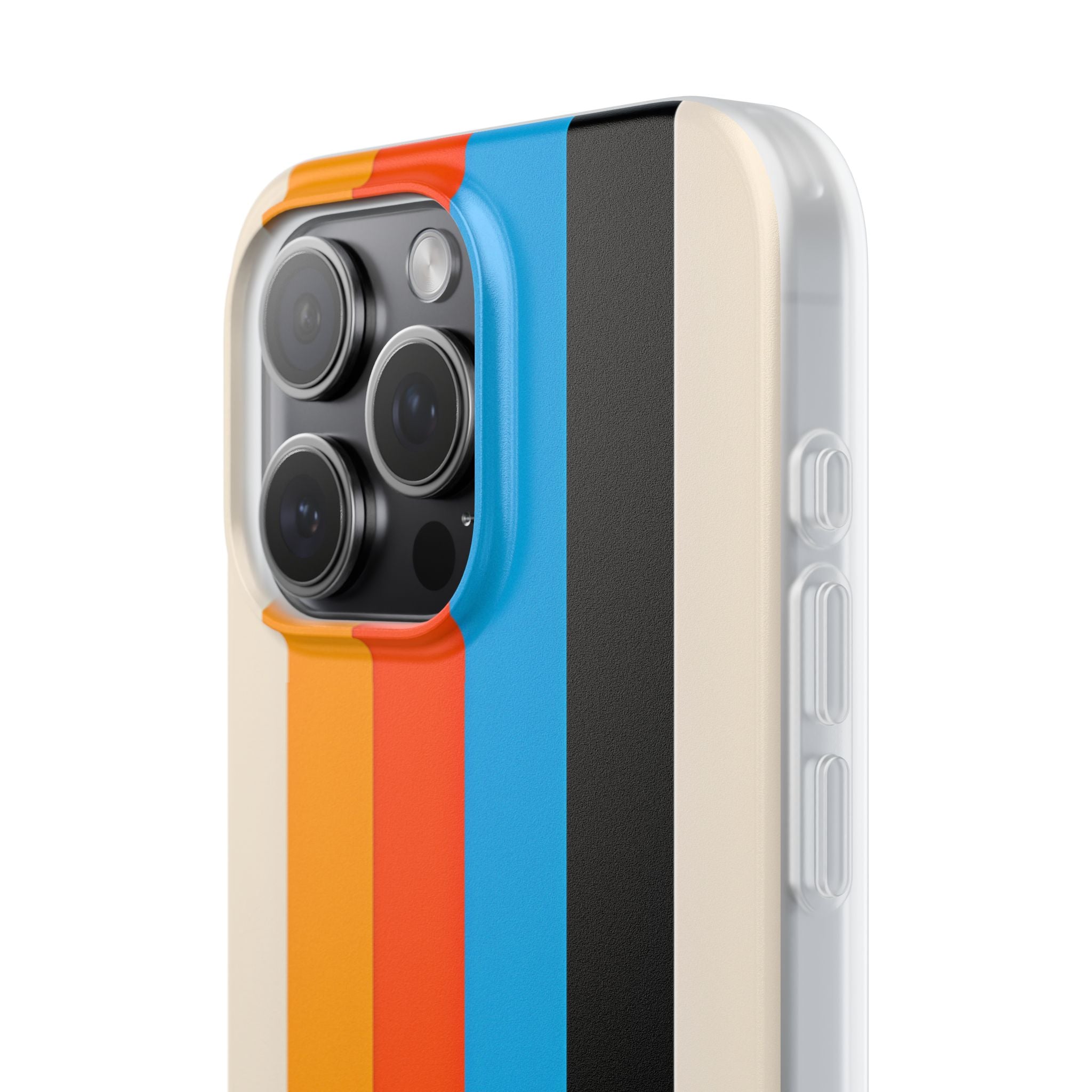 Lebendige Streifen Harmonie iPhone 15 Pro Max Case - Soft