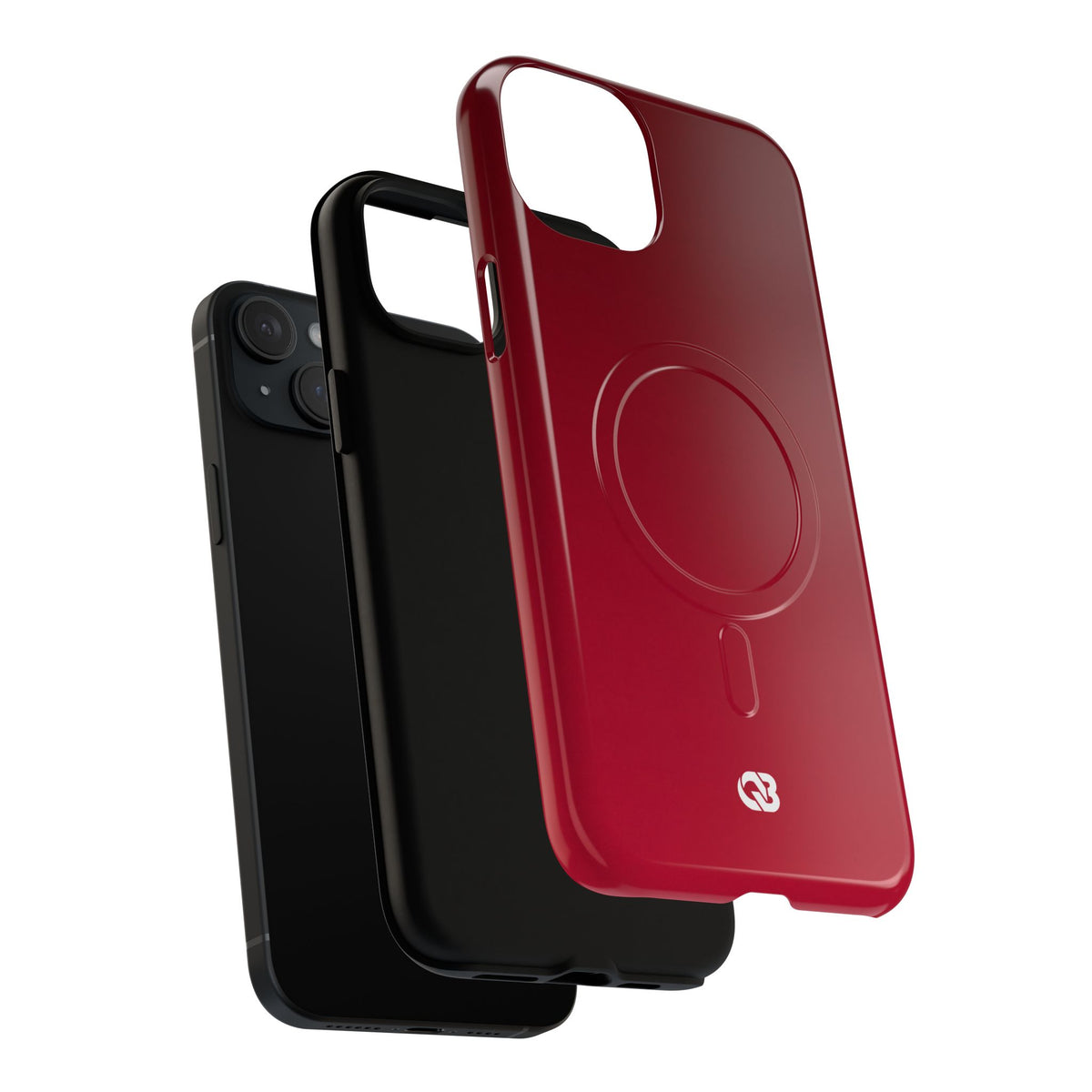 Red Tough 2.0 Magsafe Phone Case for iPhone - Crimson Velvet Fade