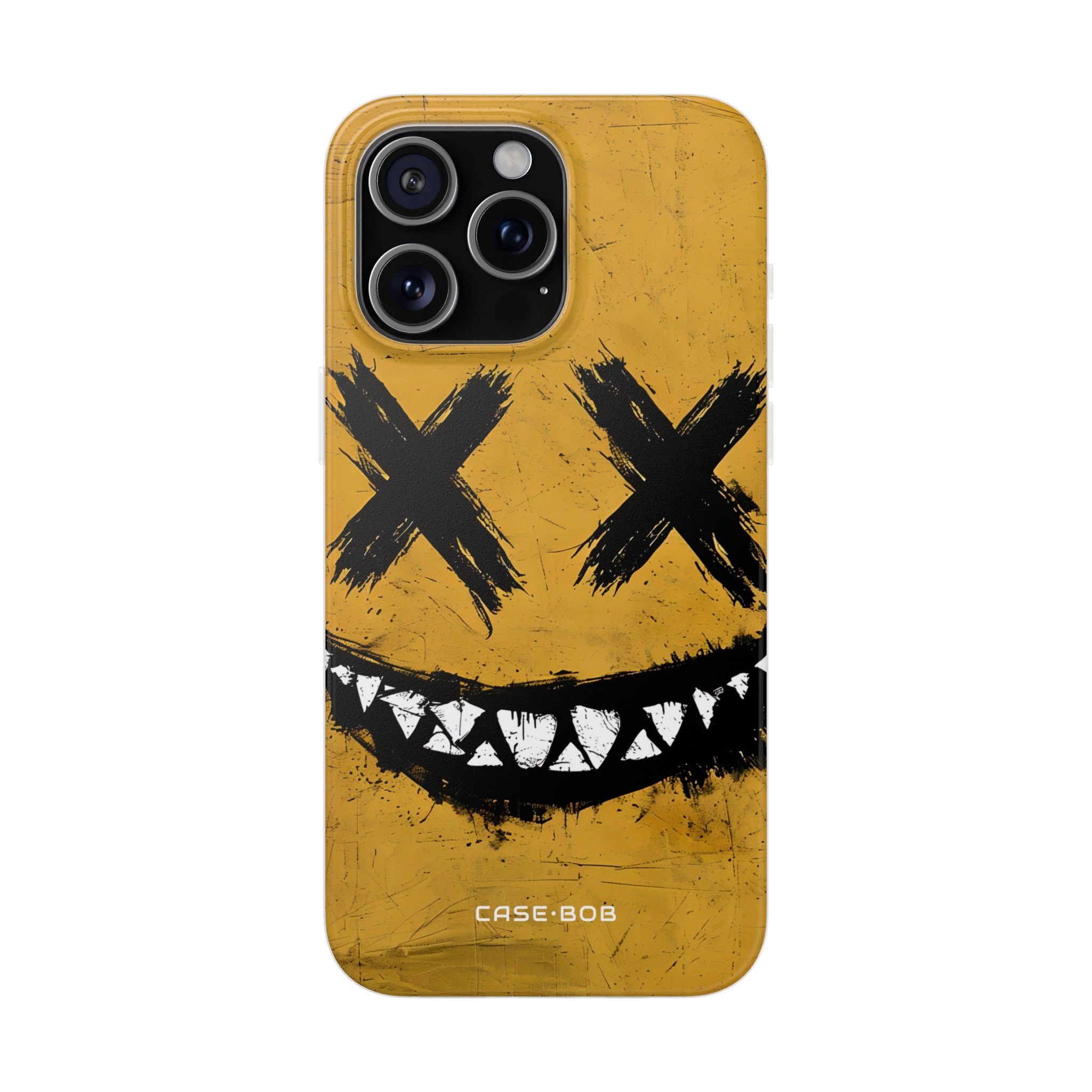 Gezacktes Lächeln Gelb iPhone 15 Pro Max Case - Soft