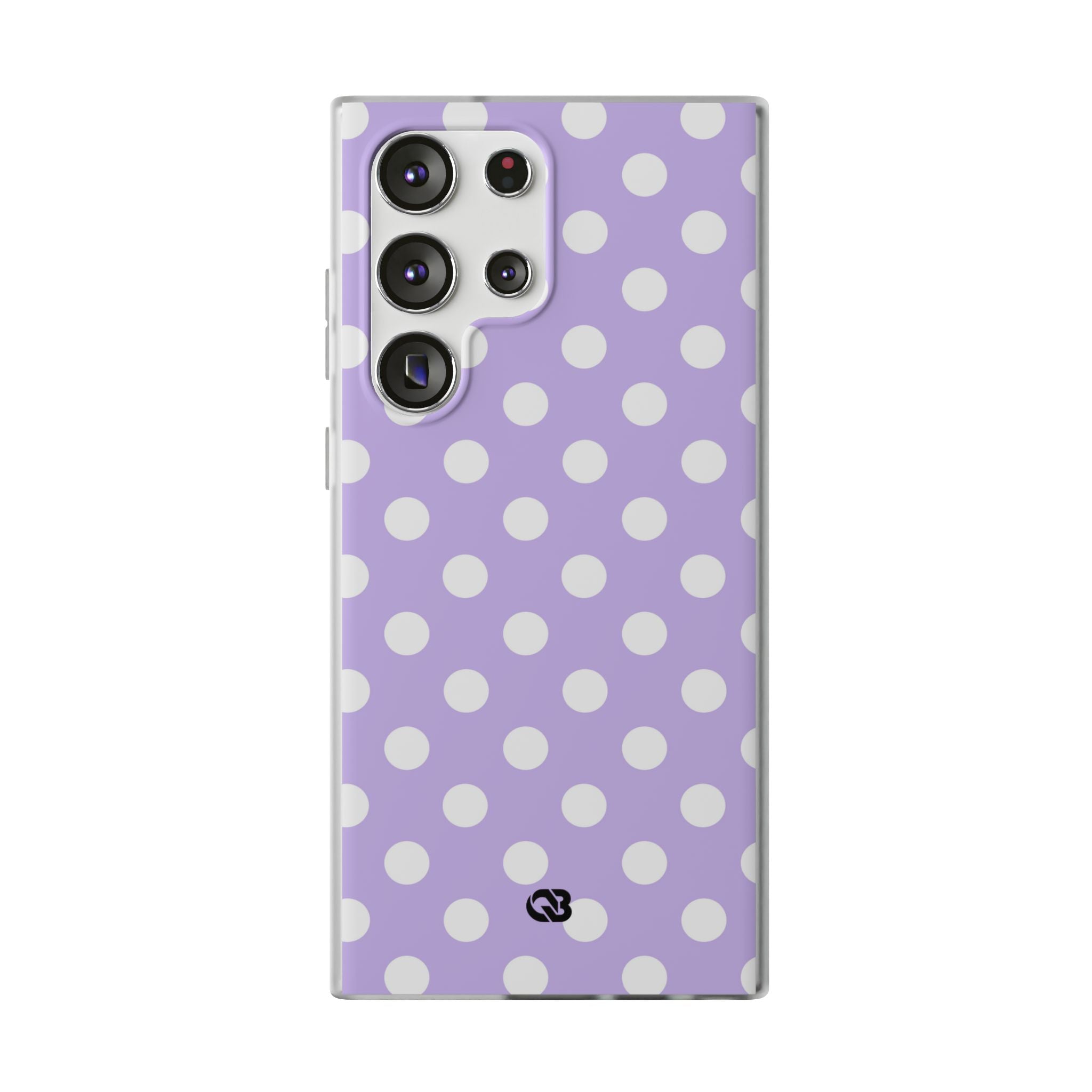 Lavender Polka Grid · Soft Phone Case for Samsung