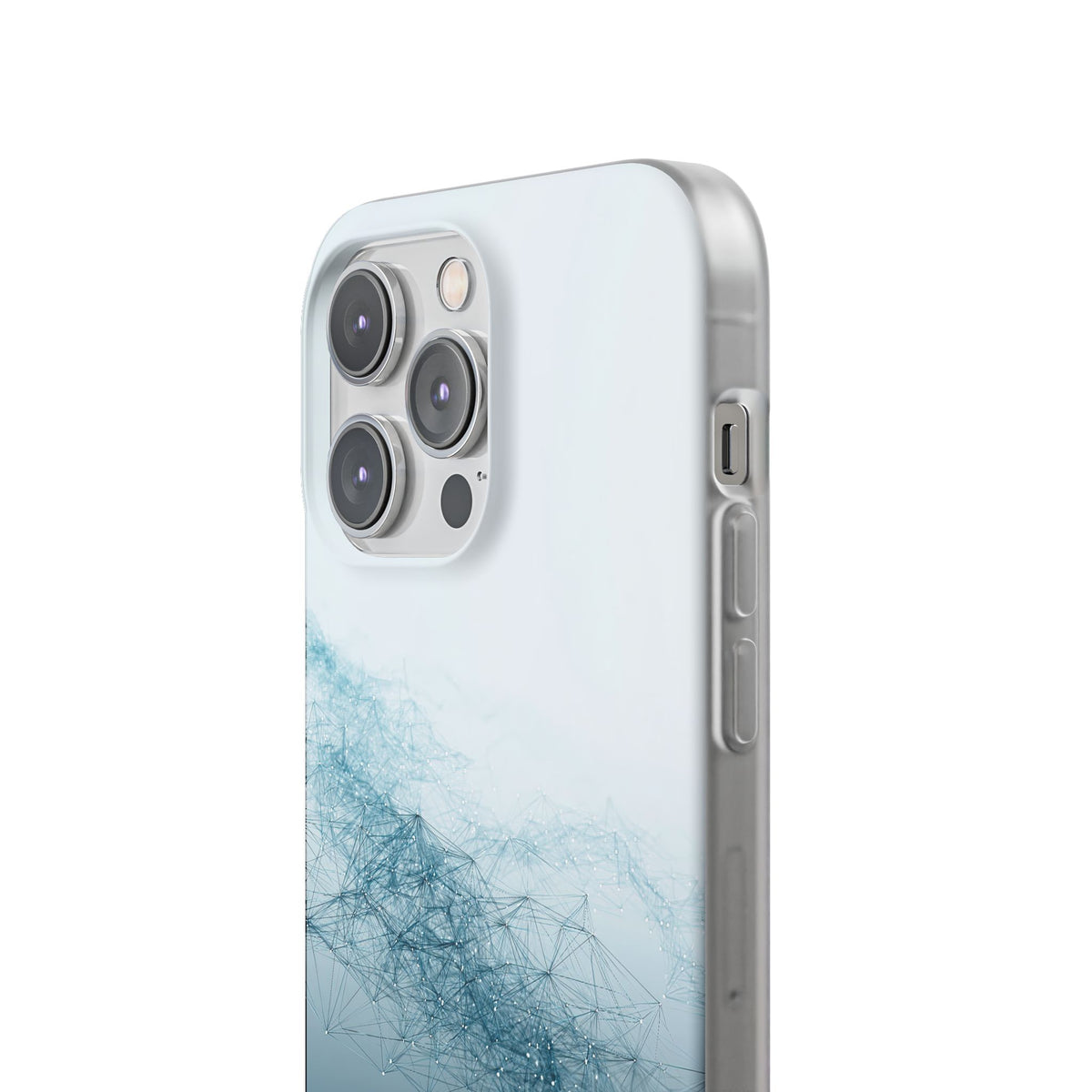 Teal Lite Phone Case for iPhone - Cyan Vector Lattice