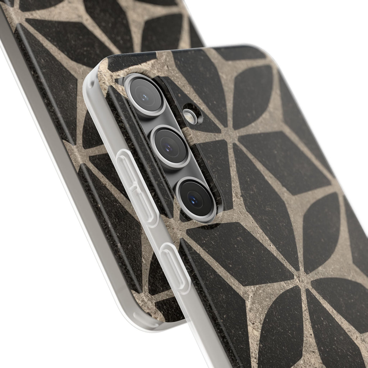 Concrete Mosaic Star · Lite Phone Case for Samsung · Black