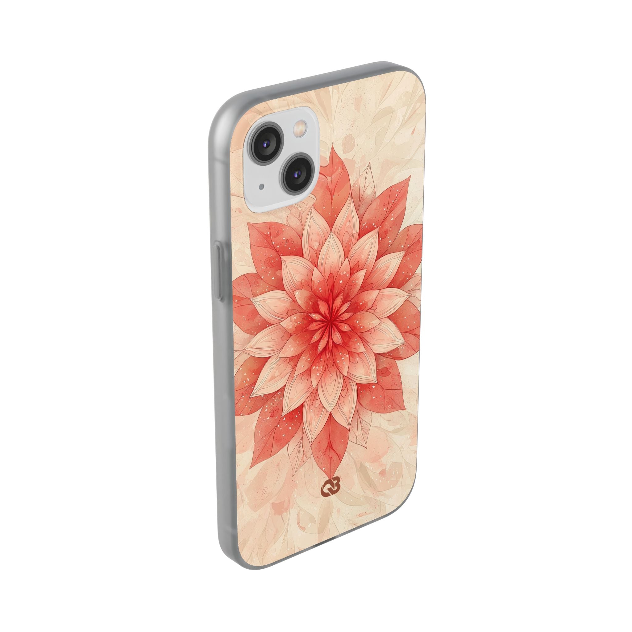 Coral Layered Bloom · Soft Phone Case for iPhone