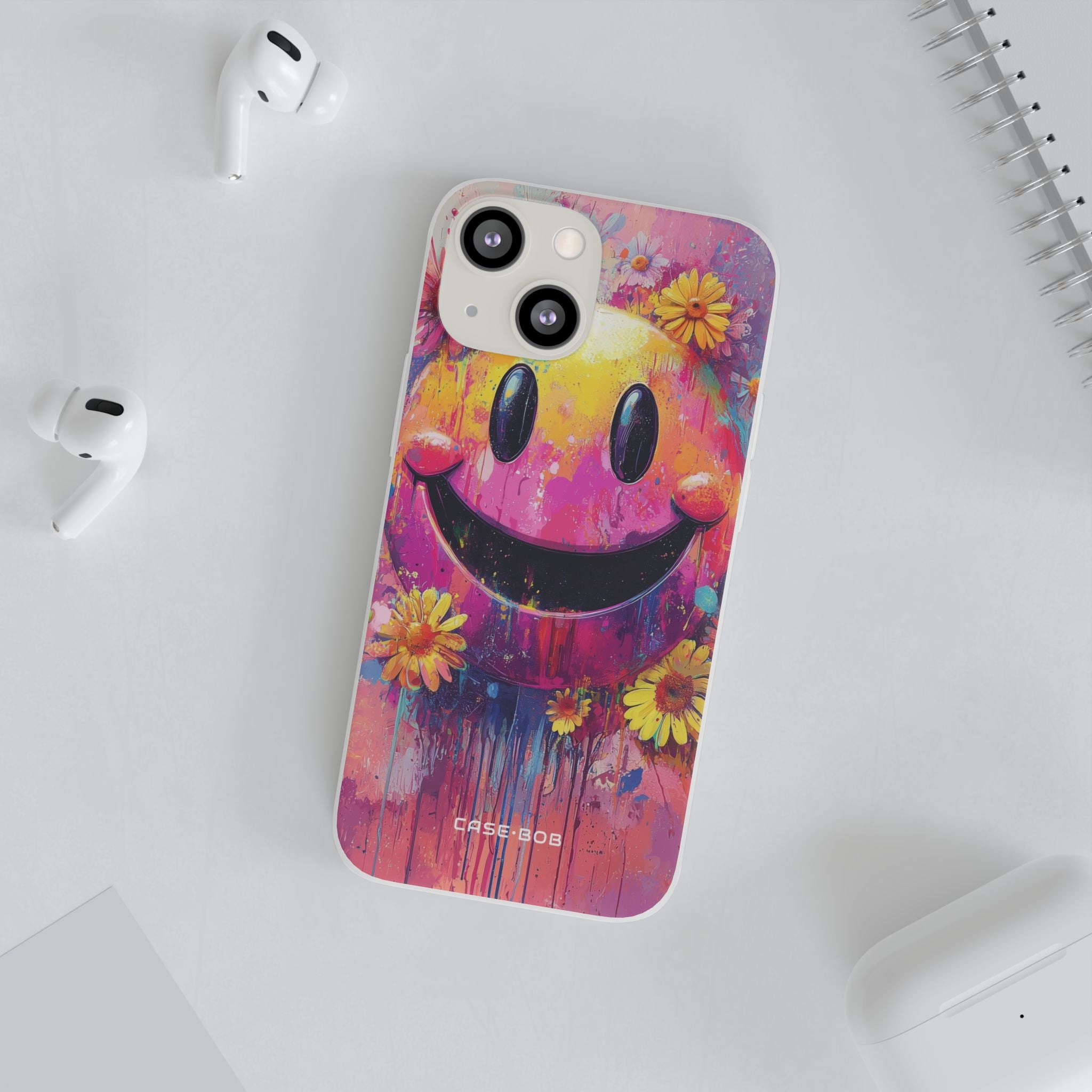 Smiley Bloom iPhone 13 mini Case - Soft