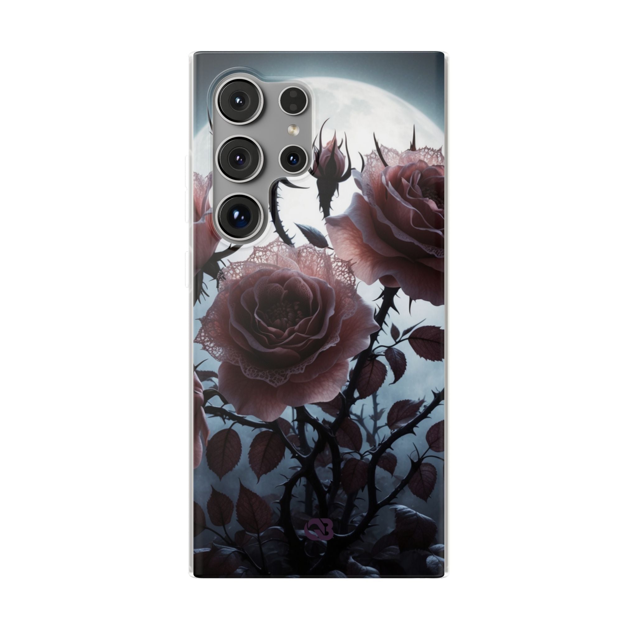 Lunar Lace Petals · Soft Phone Case for Samsung