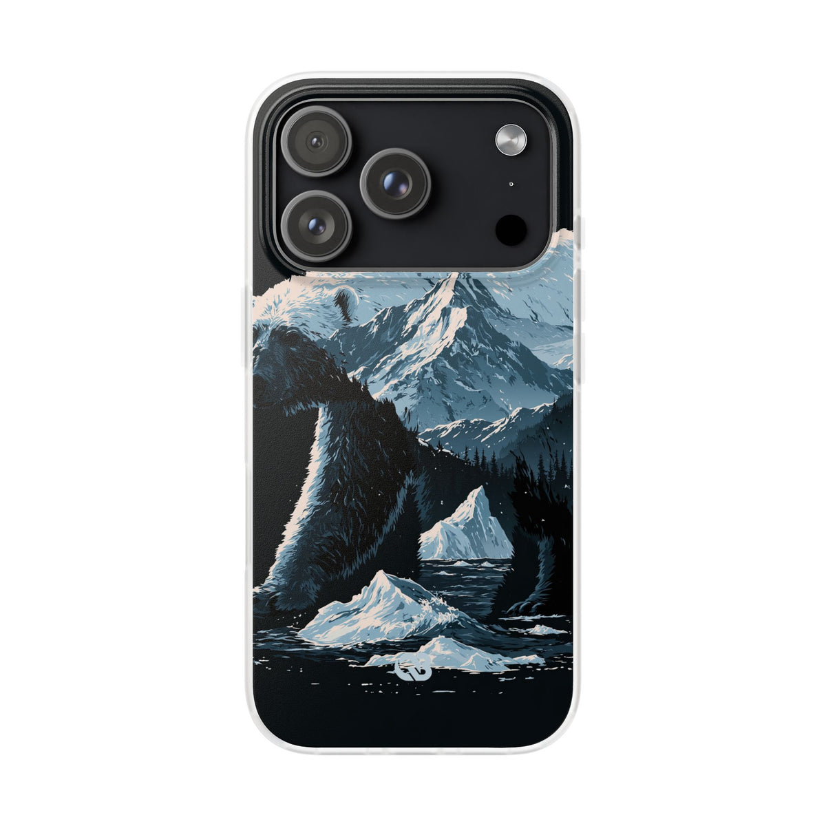 Nordic Arctic Bear · Lite Phone Case for iPhone · Black