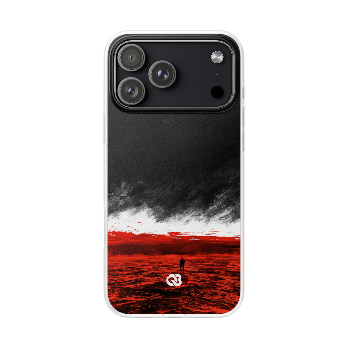 Crimson Horizon · Lite Phone Case for iPhone · Black
