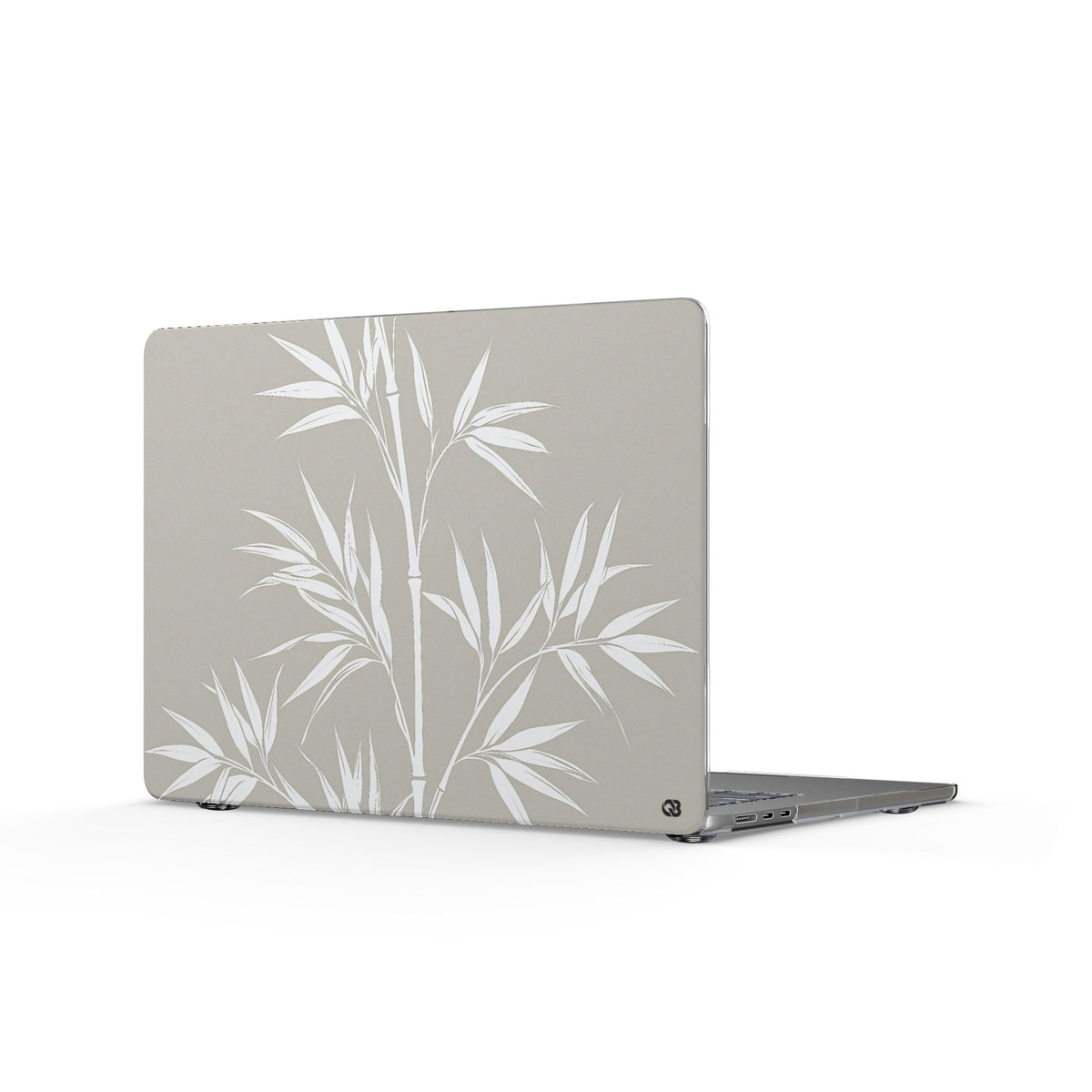 Serene Bamboo · Clear Hard Case for MacBook · Beige
