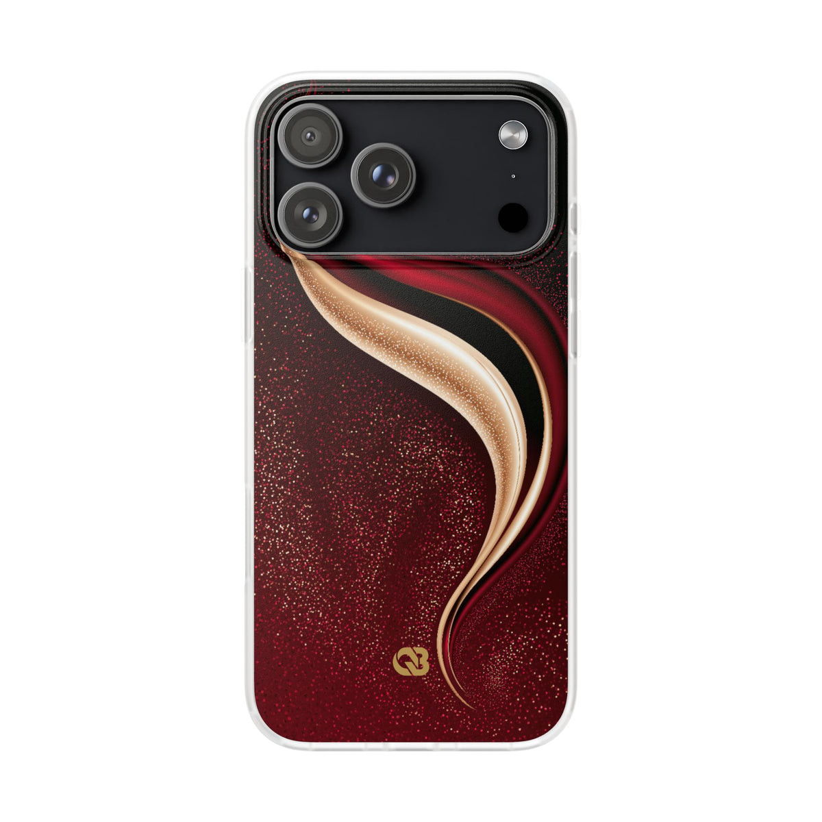 Gilded Crimson Flow · Lite Phone Case for iPhone · Red