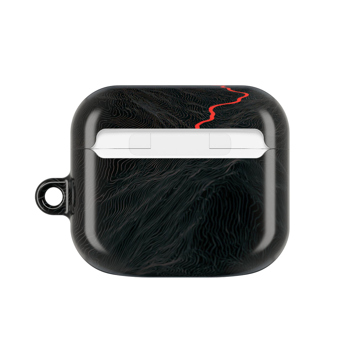 Crimson Ridge Pass · Hard Case for AirPods & AirPods Pro · Black