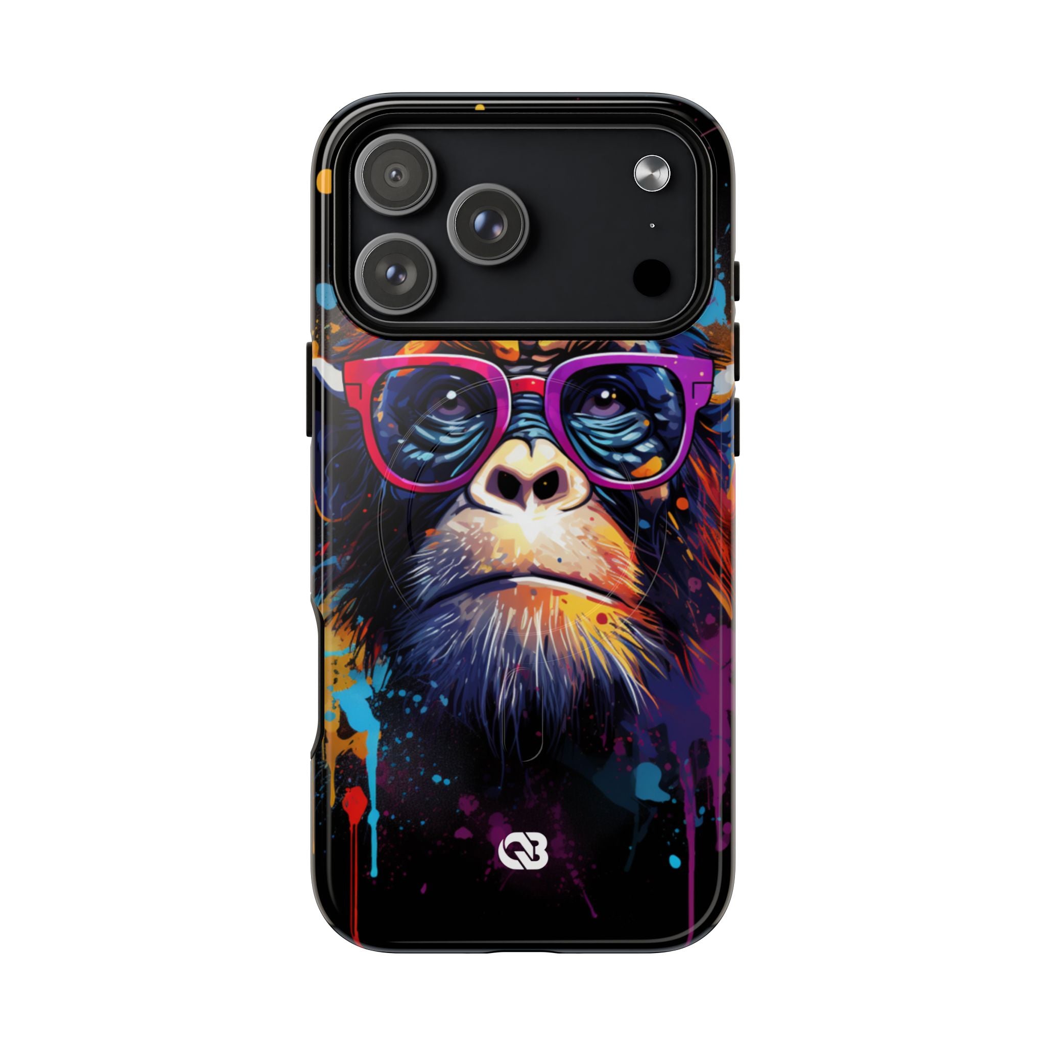 Neon Splatter Primate · Tough+ Magsafe