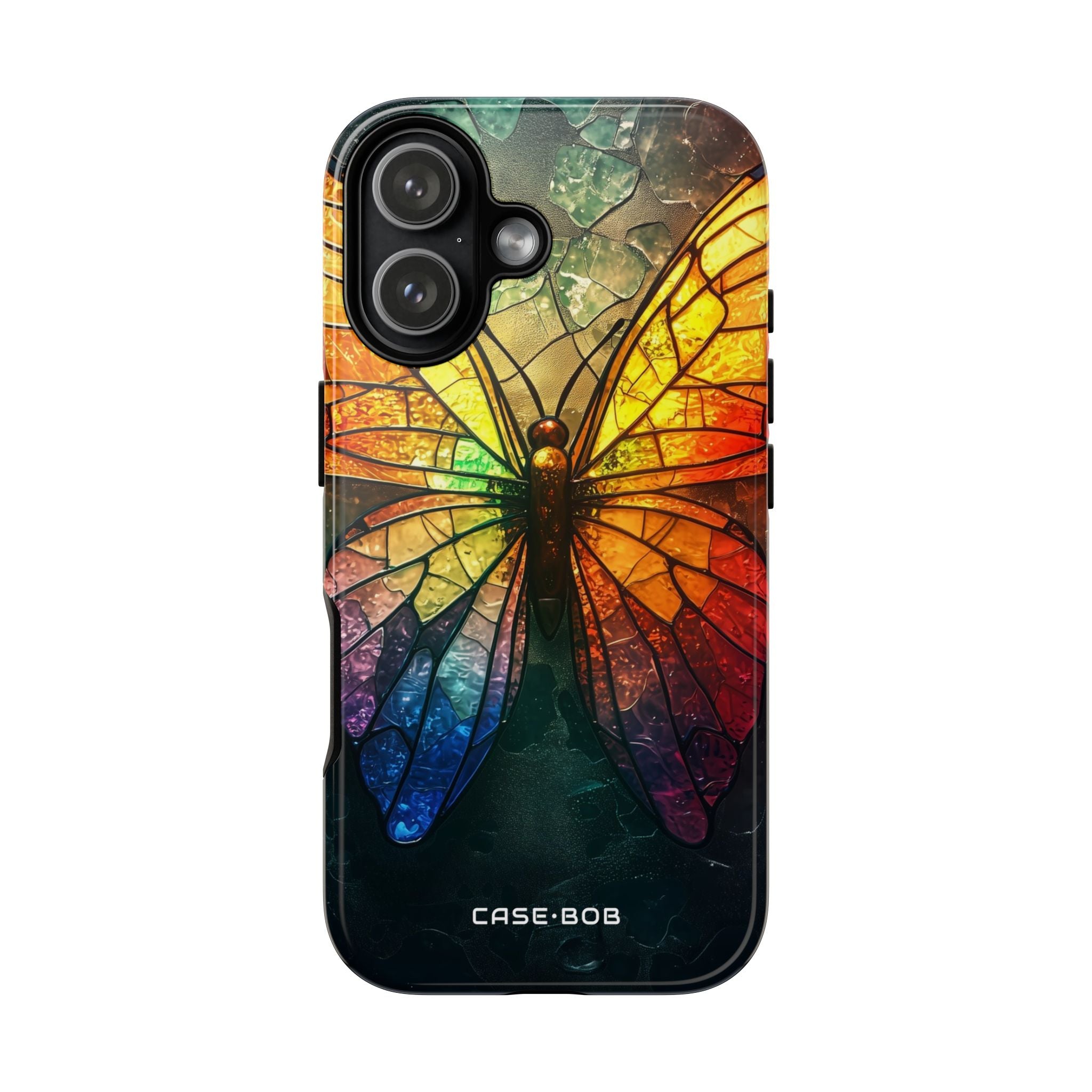 Stained Glass Butterfly iPhone 17 Case - Tough - CASE•BOB