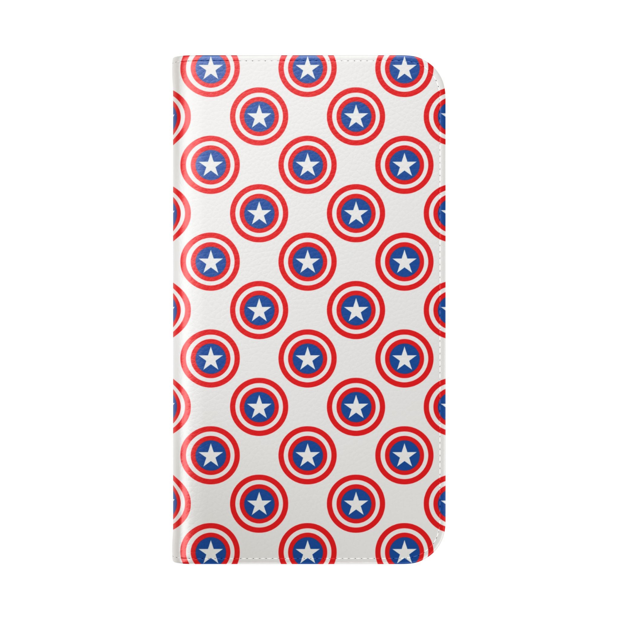 Star Shield Pattern - iPhone 15 Pro Max Case - Wallet