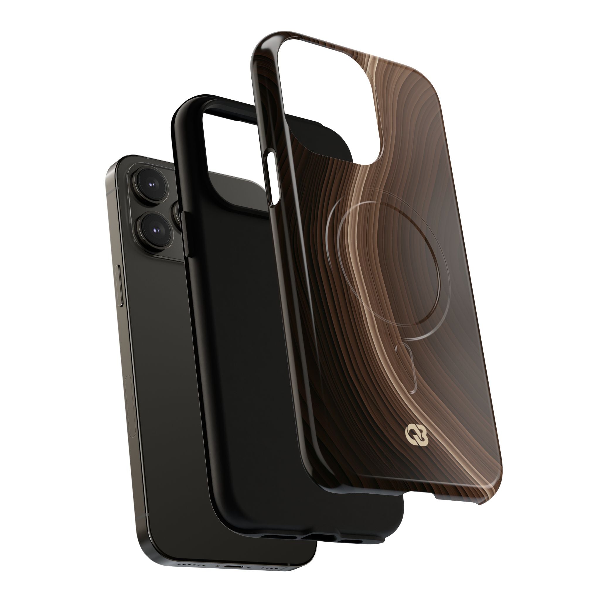 Brown Tough 2.0 Magsafe Phone Case for iPhone - Bronzed Canyon Relief