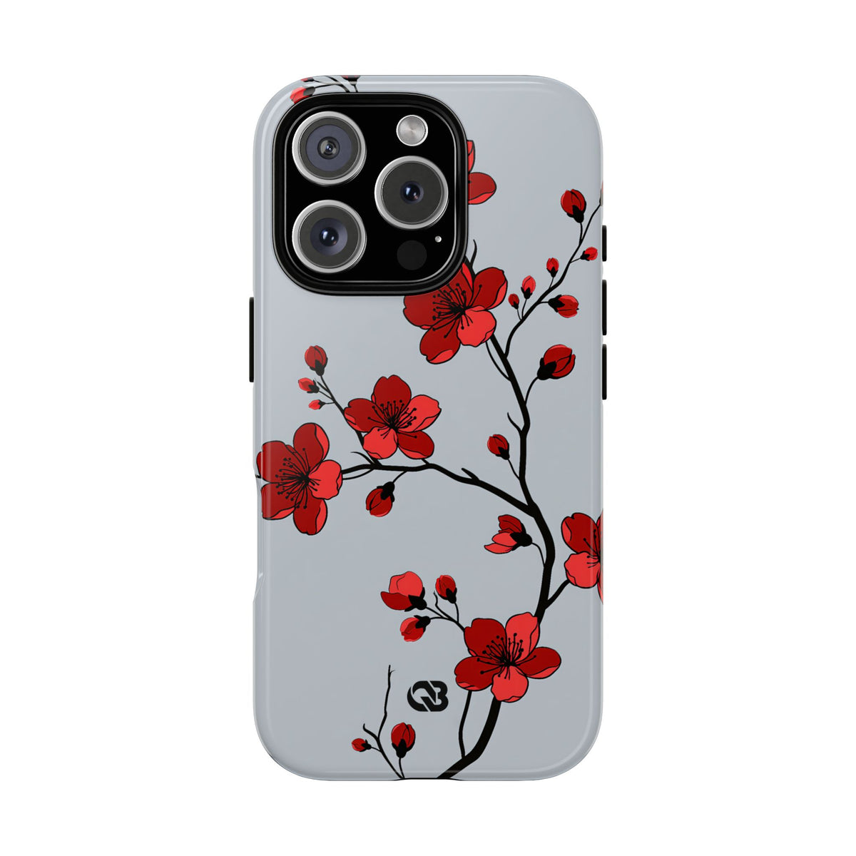 Scarlet Plum Blossom · Tough Phone Case for iPhone · Red
