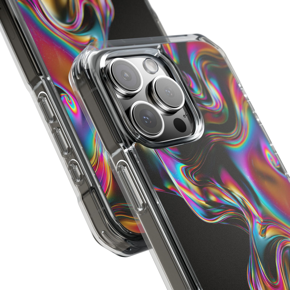 Purple Impact MagSafe Phone Case for iPhone - Liquid Neon Chrome