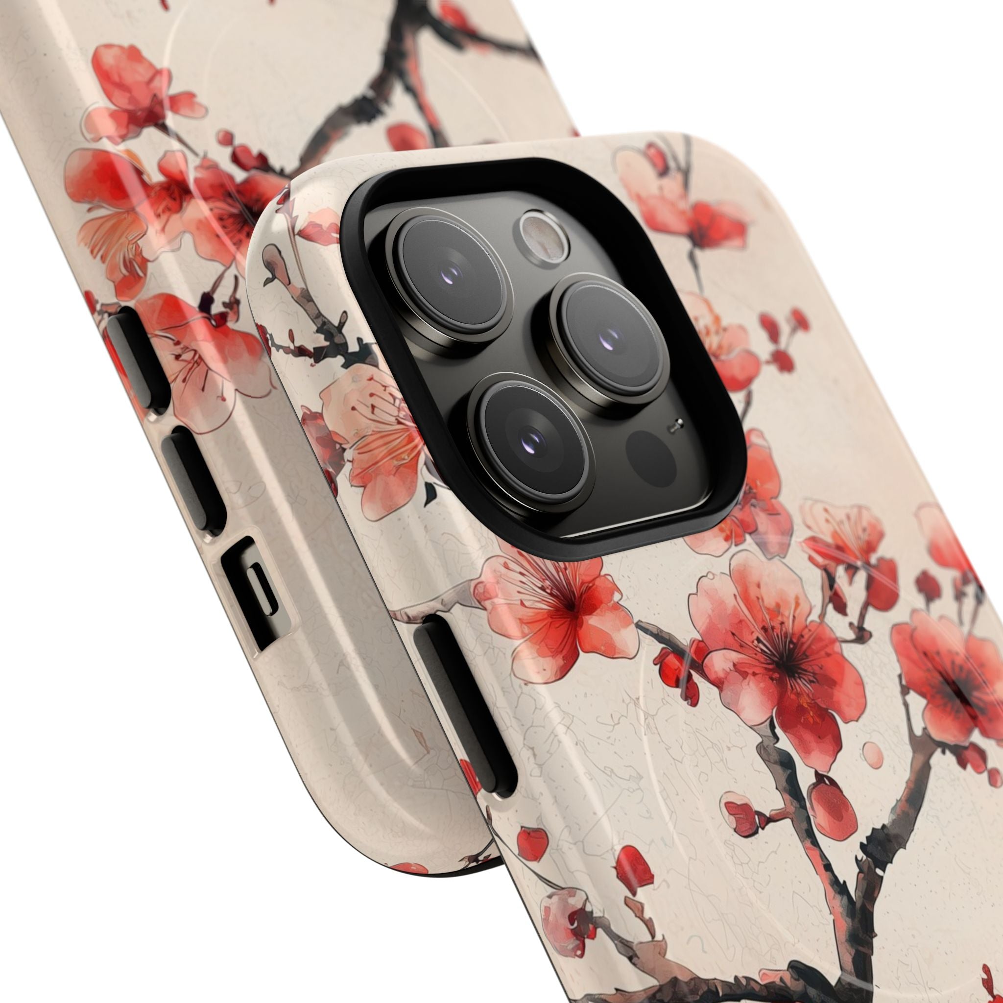 Crimson Silk Flora · Tough+ Custodia per iPhone · Magsafe