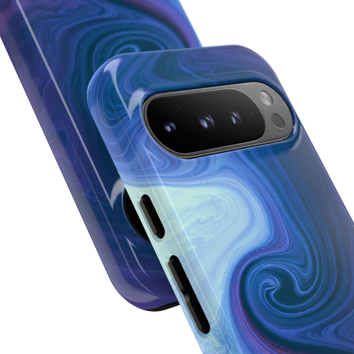 Azure Fluid Swirl · Tough Phone Case for Pixel · Blue