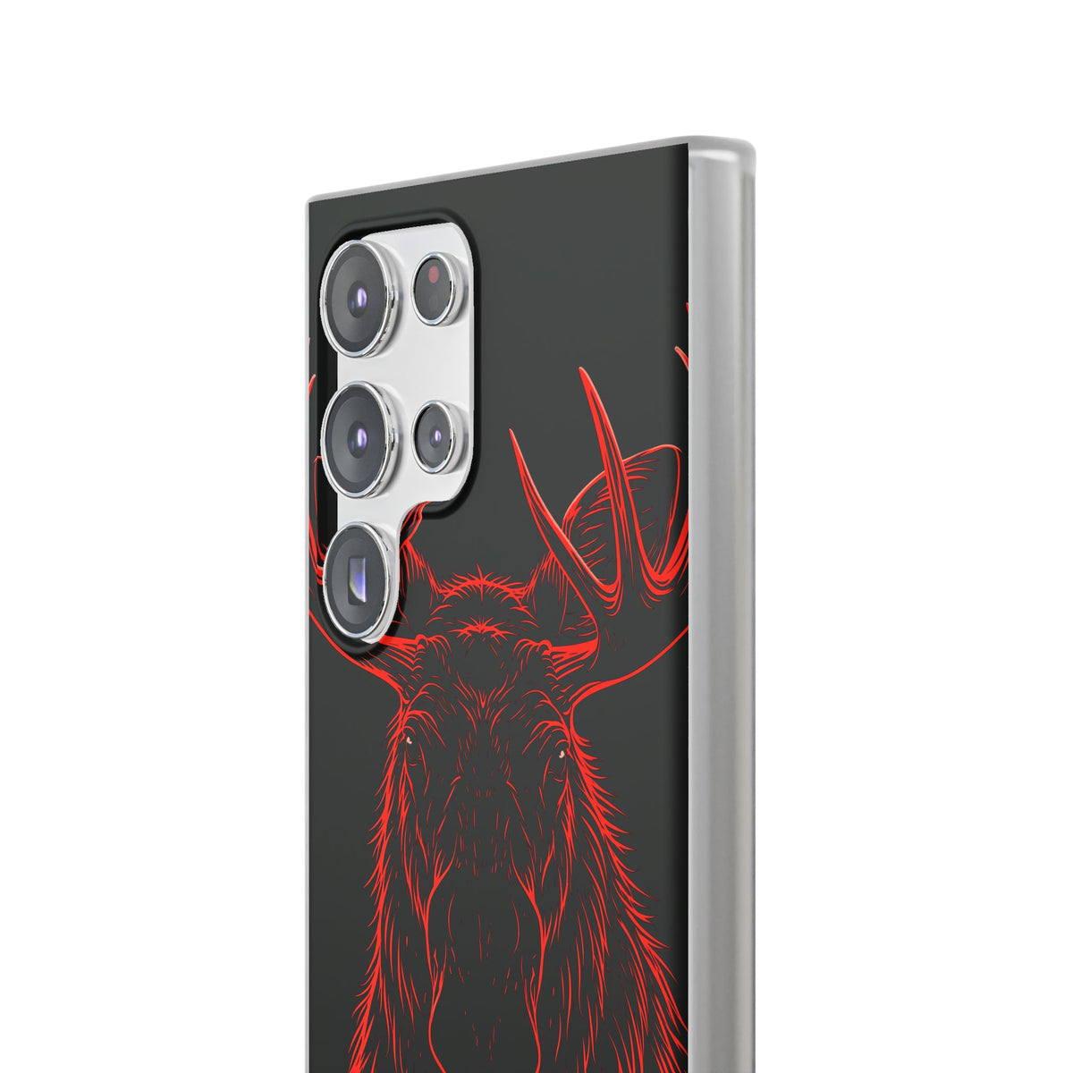 Crimson Horizon Moose · Lite Phone Case for Samsung · Black