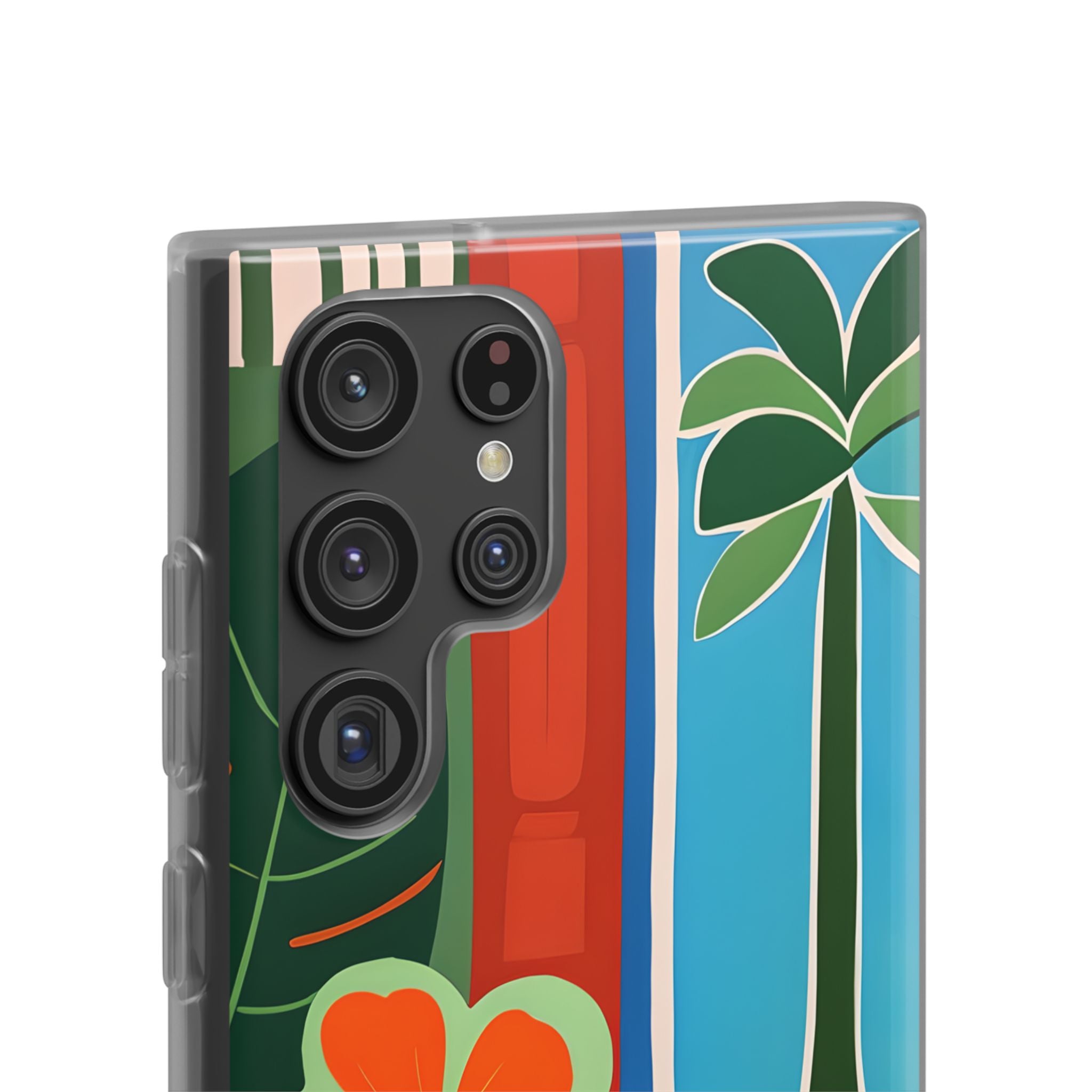 Vivid Jungle Collage · Soft Phone Case for Samsung