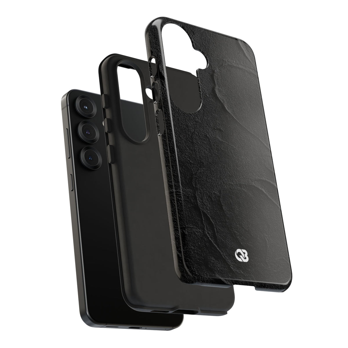 Obsidian Stucco Relief · Tough Phone Case for Samsung · Black