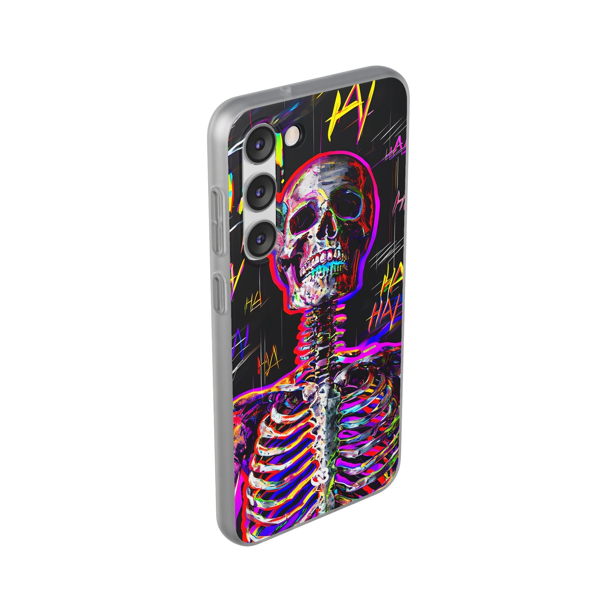 Neon Glitch Skeleton · Soft Handyhülle für Samsung