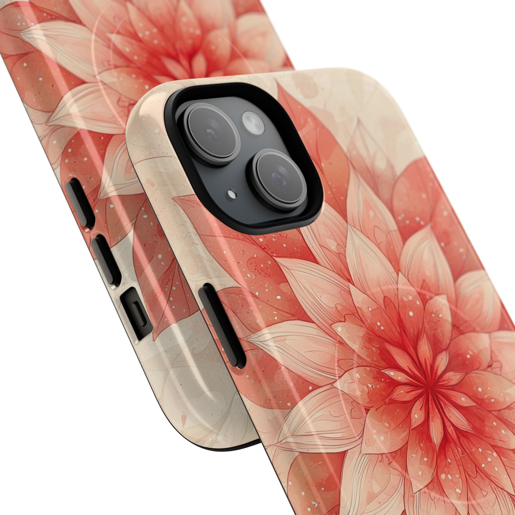 Coral Layered Bloom · Tough+ Handyhülle für iPhone · Magsafe