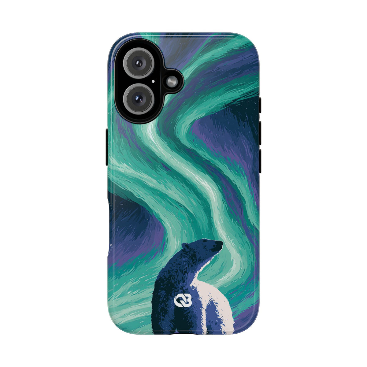 Arctic Aurora Bear · Tough Phone Case for iPhone · Teal