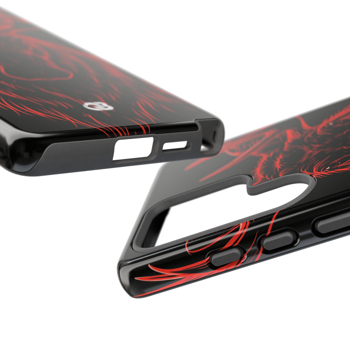 Crimson Horizon Moose · Tough Phone Case for Samsung · Black