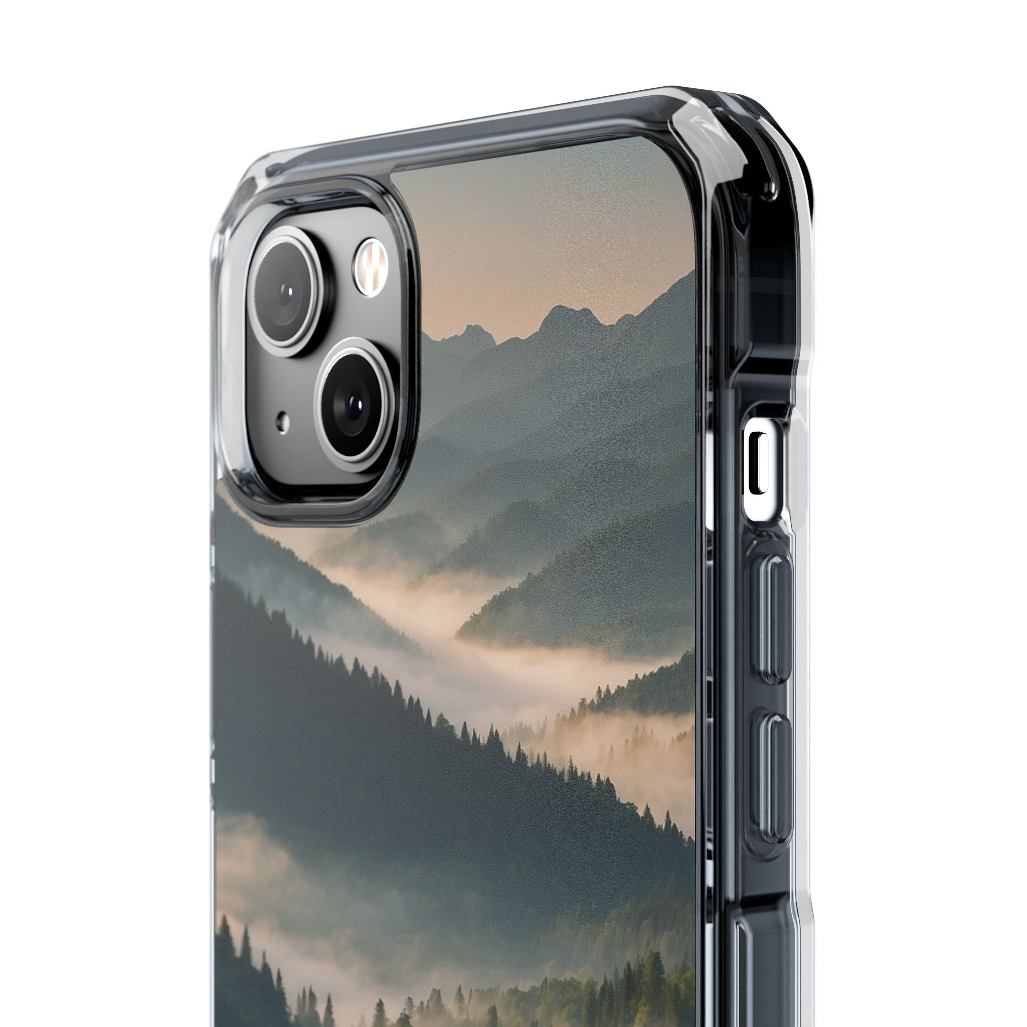 Foggy Mountain Ridge · Impact Handyhülle für iPhone · Magsafe
