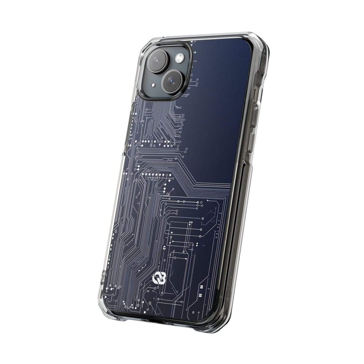 Blue Impact MagSafe Phone Case for iPhone - Cobalt Data Stream