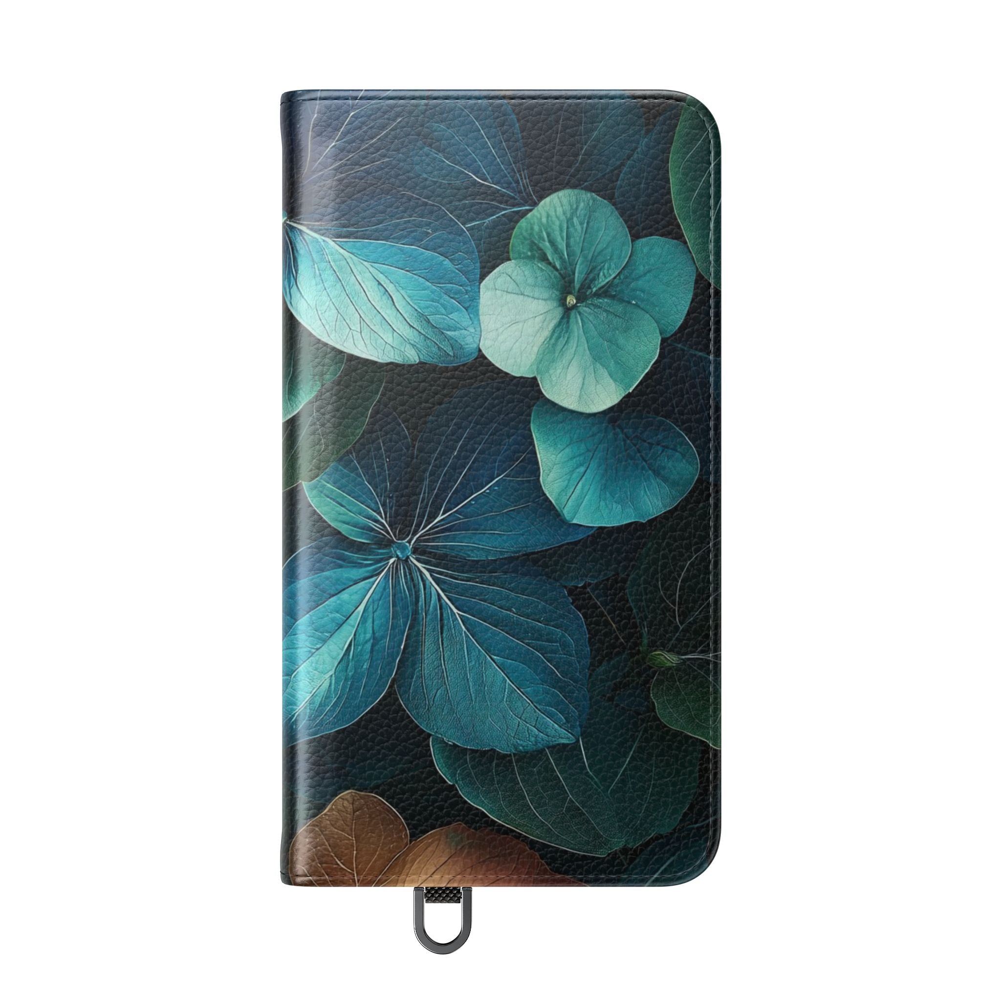Teal Bloom - Samsung S24 Case - Wallet