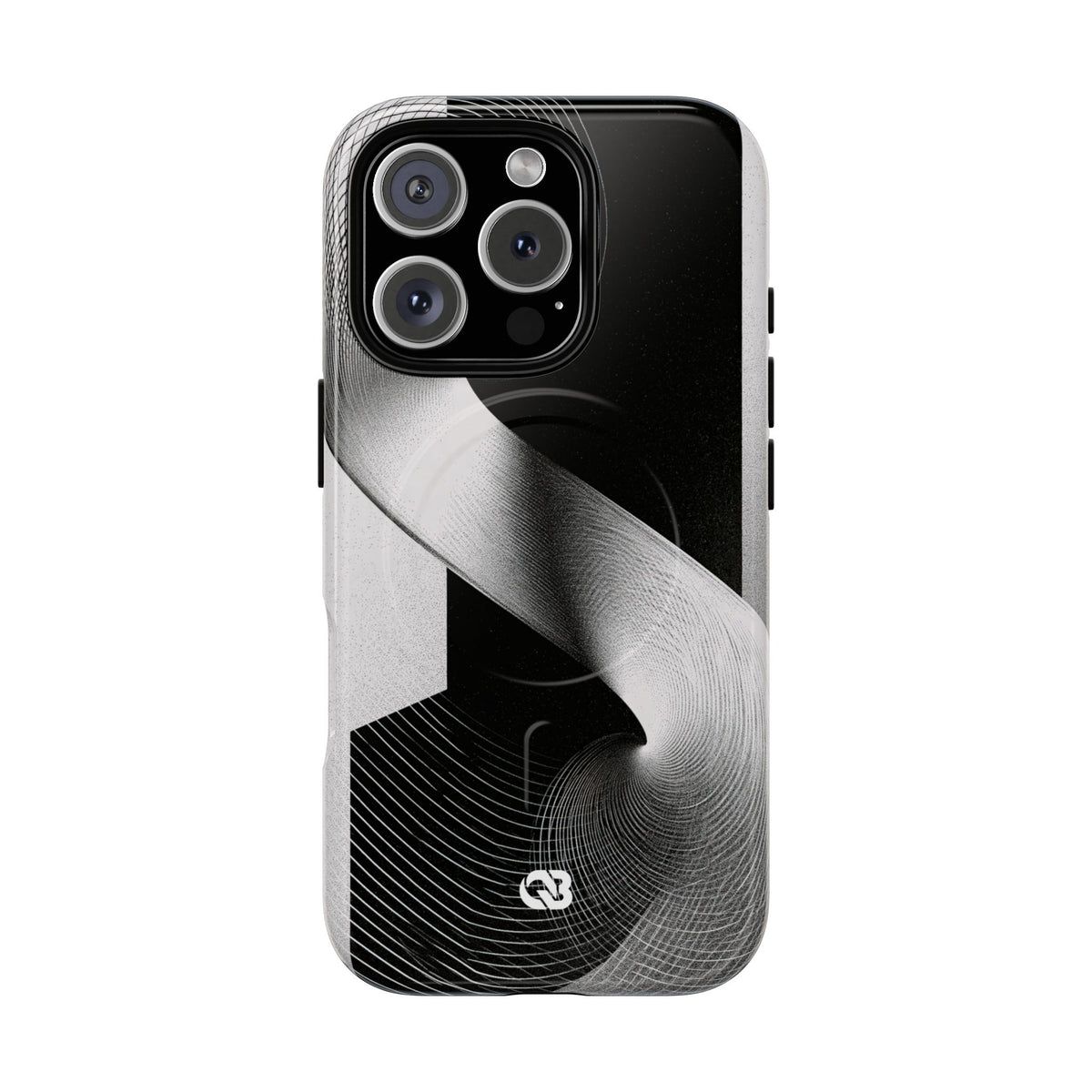 Orbital Helix · Tough 2.0 Magnetic Phone Case for iPhone · Black