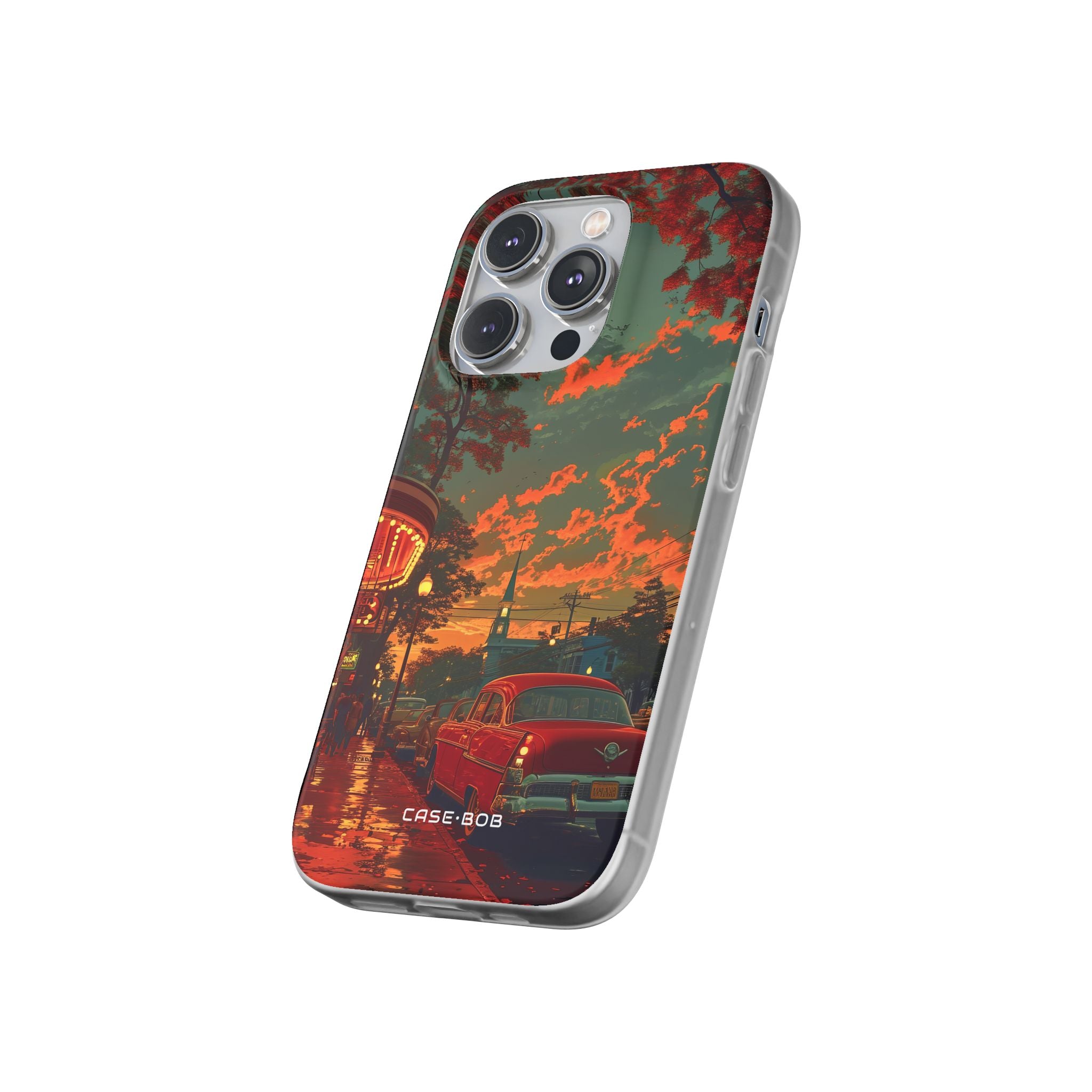 Crimson Classic iPhone 14 Pro -pehmeä suojakotelo