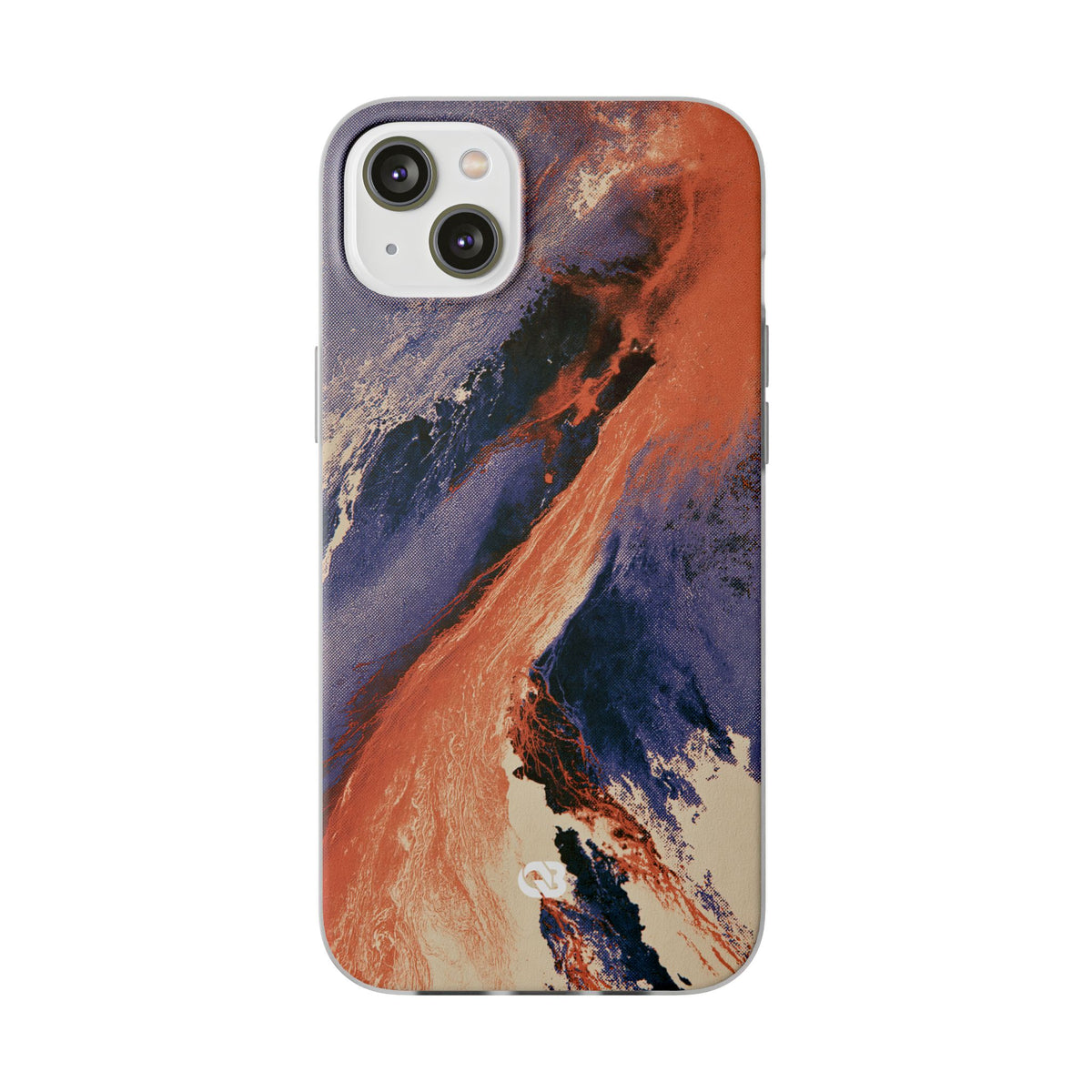 Solar Aura Drift · Lite Phone Case for iPhone · Orange