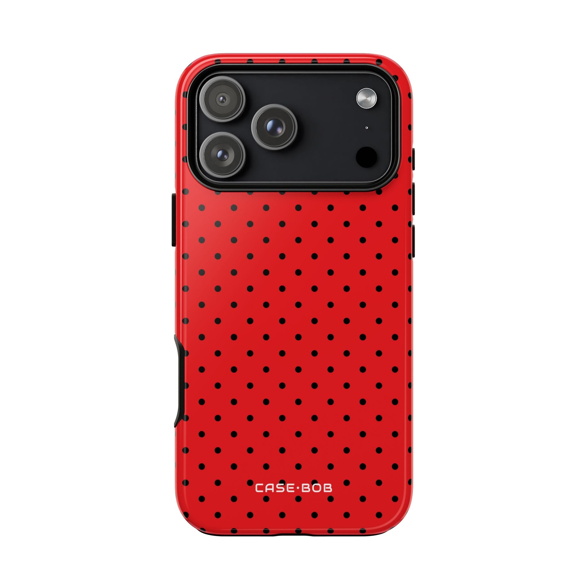 Crimson Dot Matrix iPhone 17 Pro Max Case - Tough - CASE•BOB