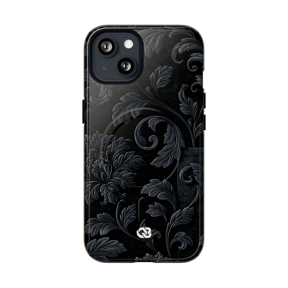 Obsidian Damask · Tough 2.0 Magnetic Phone Case for iPhone · Black