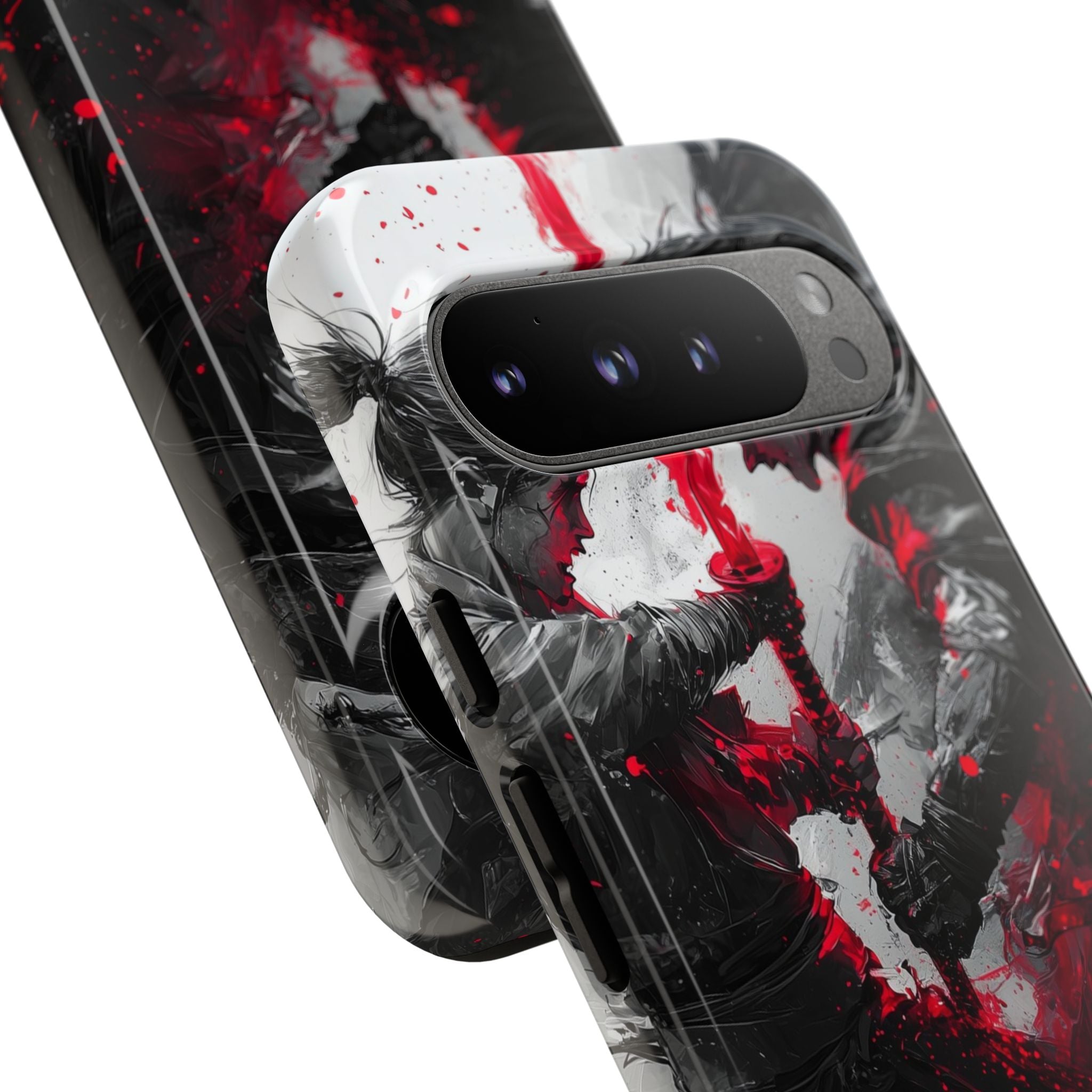 Shattered Crimson Duel · Tough Handyhülle für Google Pixel